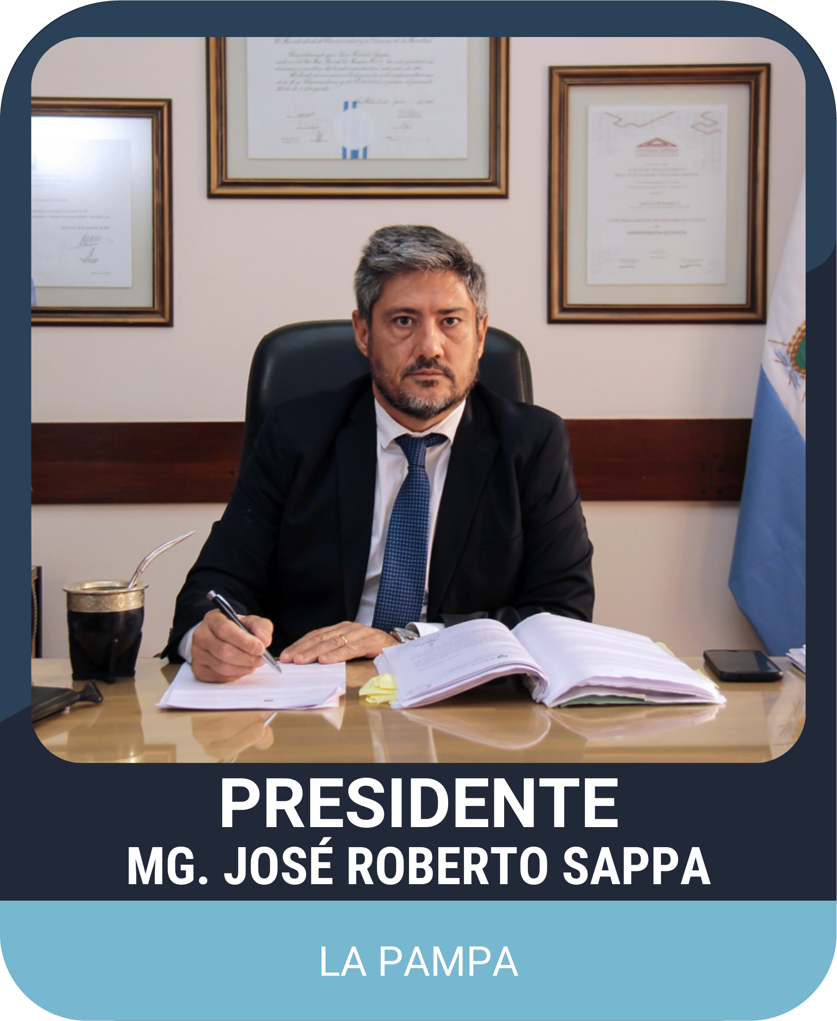 Presidente Mg. José Roberto Sappa (La Pampa)