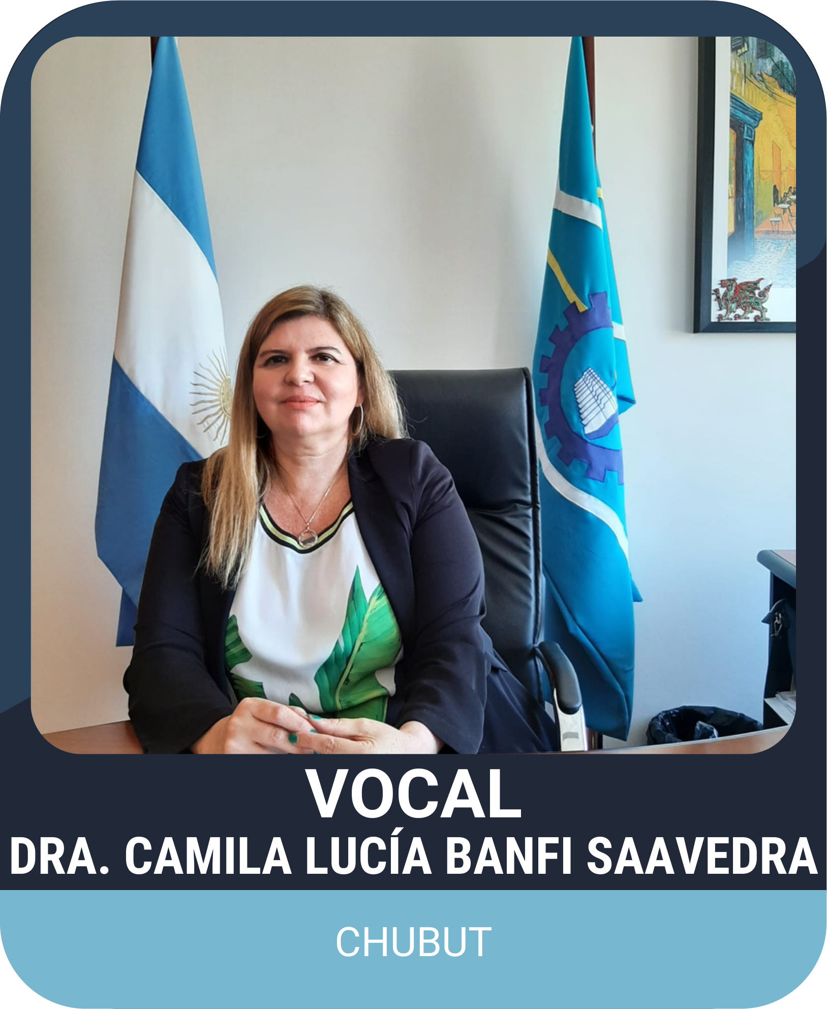 Vocal Dra. Camila Lucía Banfi Saavedra (Chubut)