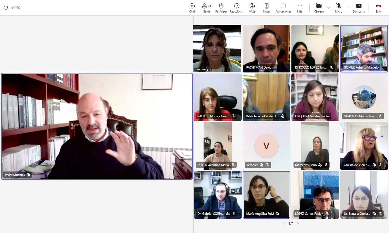 Representantes de las comisiones del Foro Patagónico participan de una reunión virtual para presentar proyectos y coordinar acciones conjuntas.