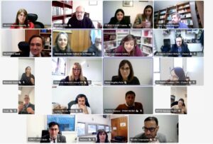 Autoridad del Foro Patagónico interviene durante la primera reunión virtual de las comisiones de trabajo del organismo.