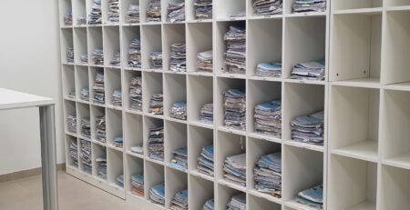 Archivo Judicial de Río Negro con expedientes de conservación permanente para digitalización.