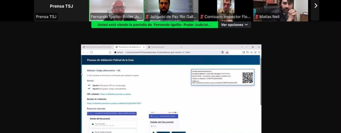 Capacitación sobre el nuevo Sistema de Guía de Tránsito Electrónica implementado en Santa Cruz