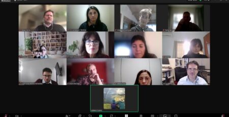 Participantes del CEFUJ 2026 del Poder Judicial de La Pampa durante una capacitación virtual