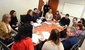 Reunión de la Comisión de Asuntos Constitucionales y Justicia por la reforma notarial en Chubut