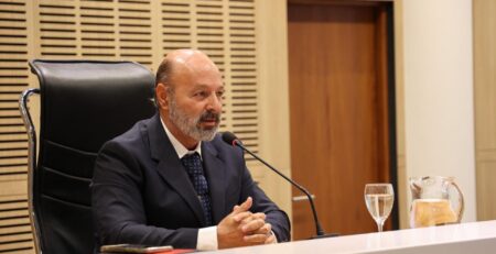 Dr. Javier Darío Muchnik durante la Diplomatura Fueguina en Derecho Penal y Procesal Penal